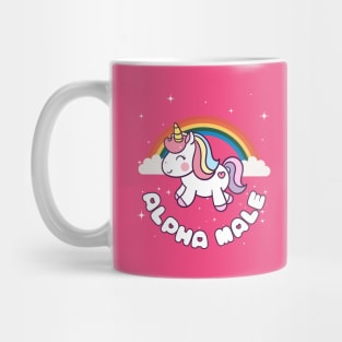 Alpha Male Rainbow Unicorn Mug